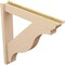 Ekena Millwork 6-in W x 36-in D x 36-in H Funston Trad Rough Cedar Woodgrain TimberThane Outlooker, Primed Tan OUTUR060X36X36FST04RCPR - alternate 5